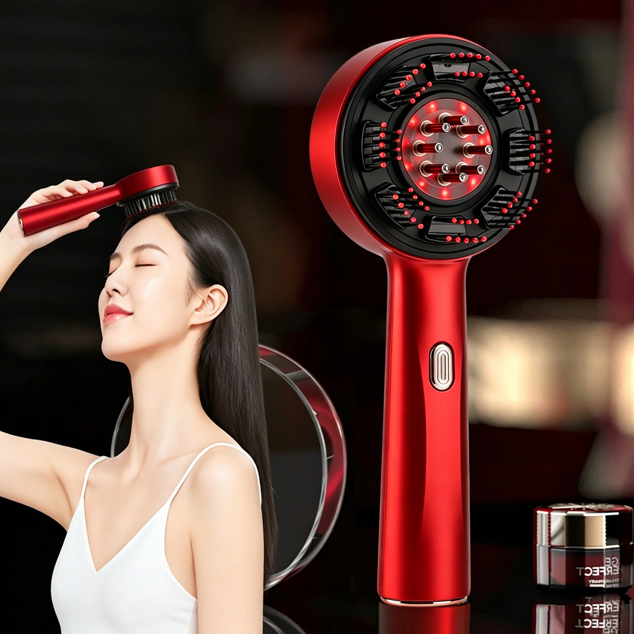 Hair Growth Serum Oil - Electric Massage Comb Portable Hair Follicle