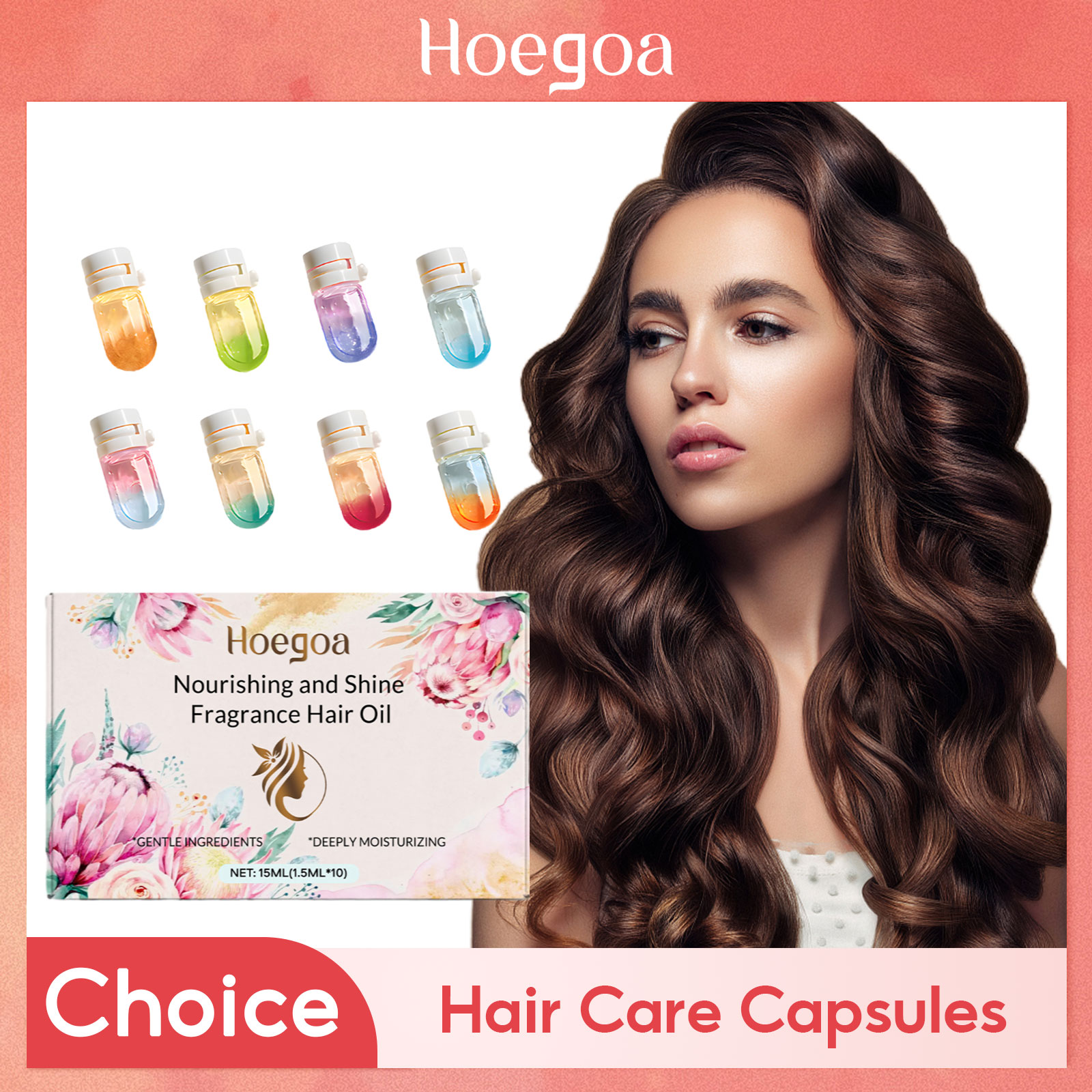 Hair Care For Curly Dry Hair - Fragrance Hair Essential Oil Capsule Nourishing