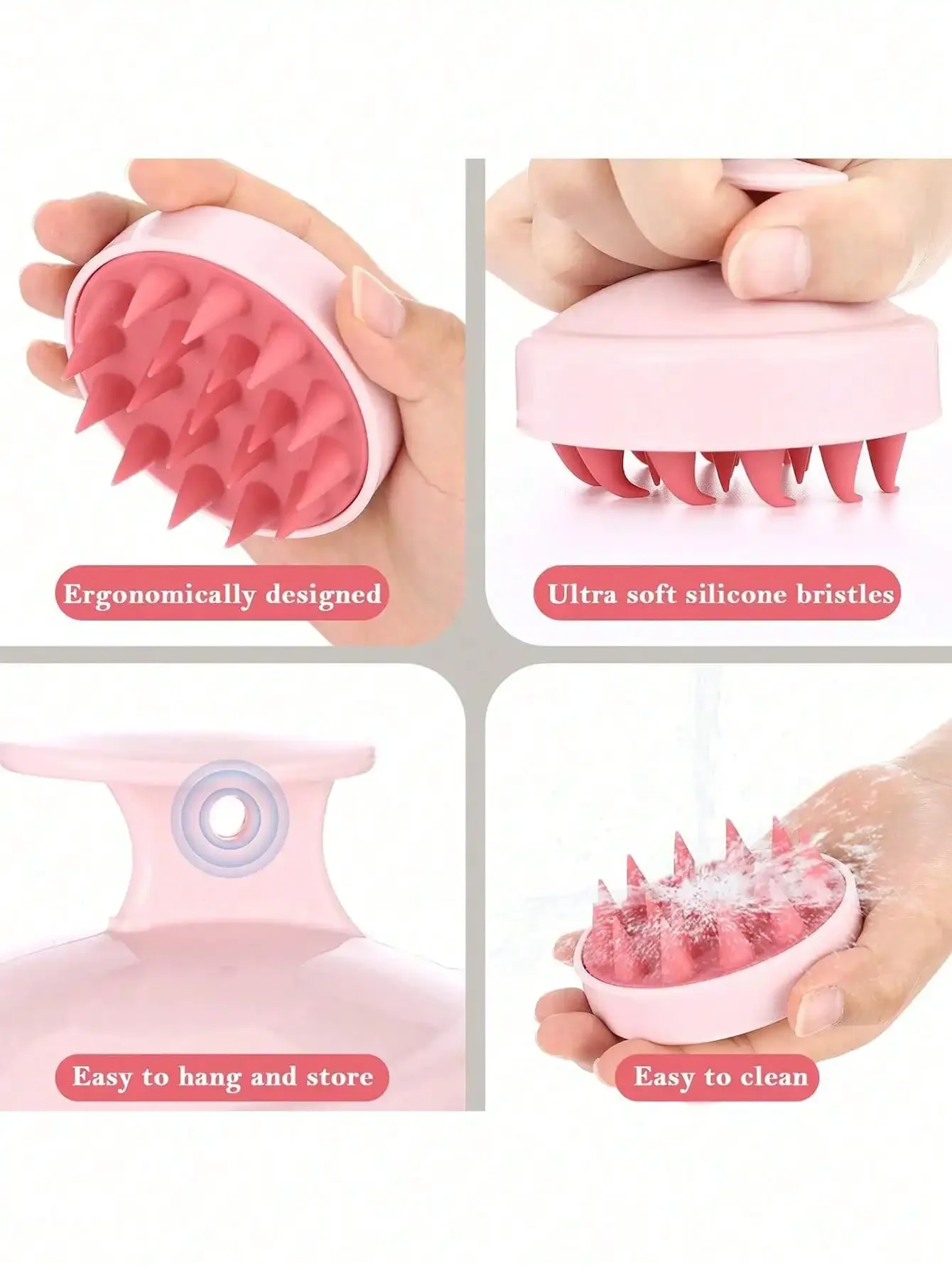 1pc Soft Silicone Scalp Massag - Hair Care For Curly Dry Hair recension och pris