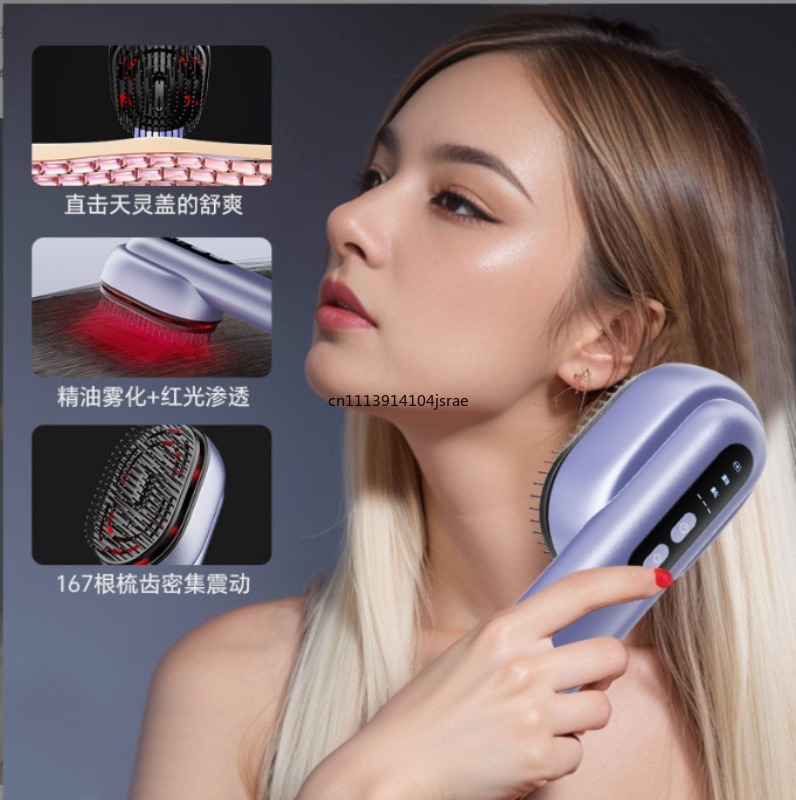 Electric Red Light Scalp Massa - Hair Care Essential Oil Atomizing recension och pris