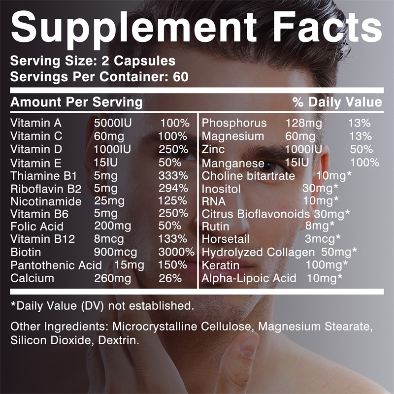 Hair Growth Men Supplement - B - Hair Care Capsule recension och pris