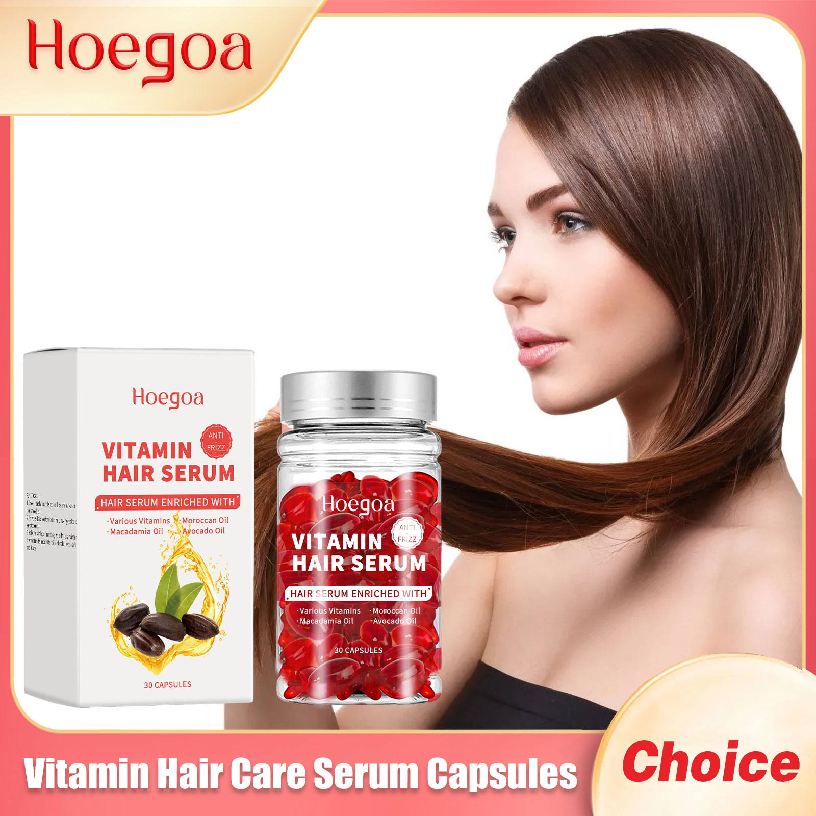 Vitamin Hair Care Serum Capsul - Hair Growth Serum Oil recension och pris
